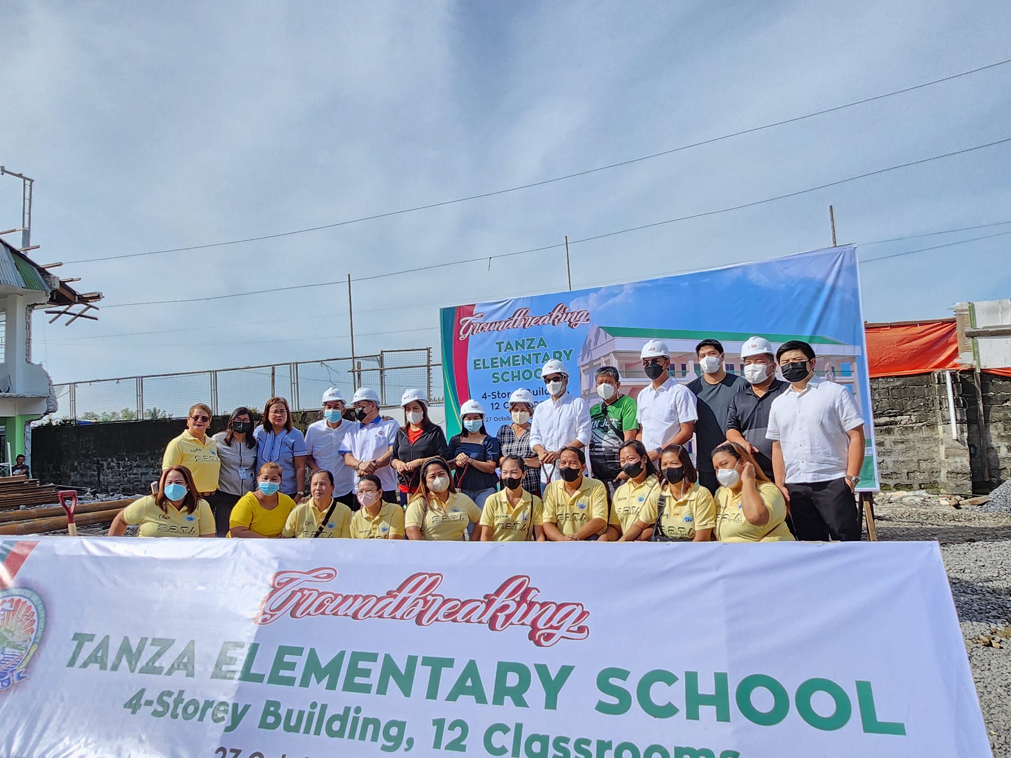 Groundbreaking of 4 Storey 12 Classrooms at Tanza Elementary School